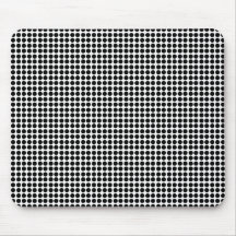 Tiny Black Polka Dot Pattern Mouse Pads