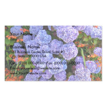 Tiny bunch of Blue and Red Flowers Business Card Templates