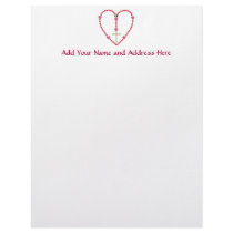 Tiny hearts Rosary Letterhead