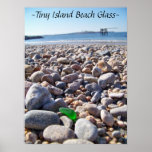 Tiny Island Beach Glass posters