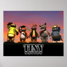Tiny Nation Characters Poster