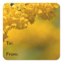 Tiny Yellow Flowers Gift Tag Stickers