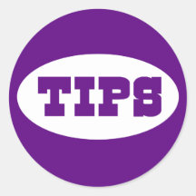 Tip Jar Sticker in Purple