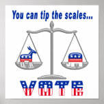 Tip the Scales Vote Print