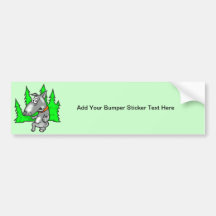 Tip Toe Dog Bumper Stickers