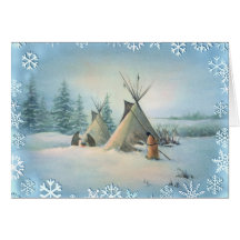 TIPI CAMP SQUAW by SHARON SHARPE Card