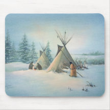 TIPI CAMP SQUAW by SHARON SHARPE Mouse Mat