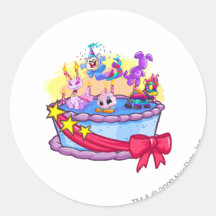 Tir de groupe de gâteau d'anniversaire adhésif