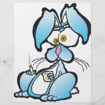 Tired Bunny Personalized Flyer
