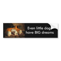 Tired Cowboy Puppies Bumper Stickers