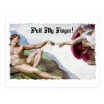 Tirez mon humour de pet de doigt cartes postales