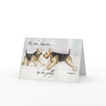 "Tis the Season" Airedale Dog Art Christmas Card