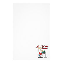 tis the season to be giving donation santa toon stationery