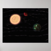 Tissu de l'espace posters
