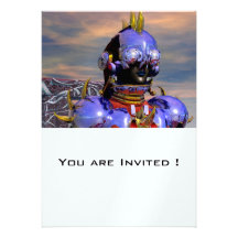 TITAN , ice metallic Personalized Invites