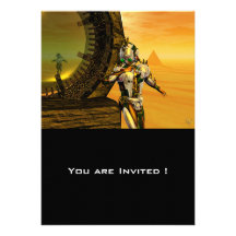 TITAN IN THE DESERT OF HYPERION PERSONALIZED INVITES