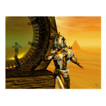 TITAN IN THE DESERT OF HYPERION POSTCARD
