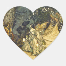 Titania and Oberon Fairy Wedding Sticker