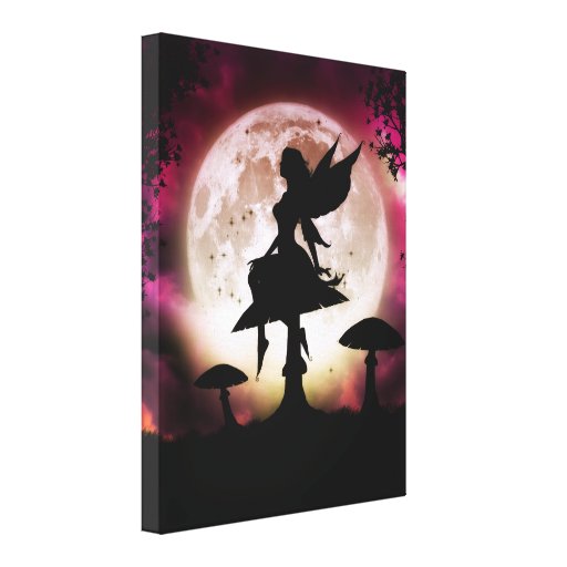 Titania Fairy Wrapped Canvas Print