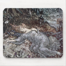 Titania Lying Asleep Mousepad