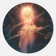 Titania Round Sticker
