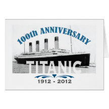 Titanic descendant l'anniversaire de 100 ans cartes de vœux