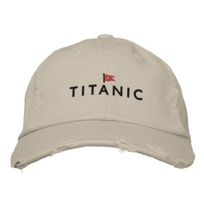 Titanic Hat with White Star Line Logo Baseball Cap