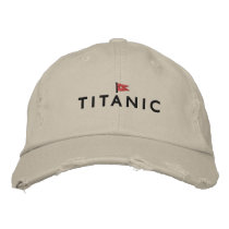 Titanic Hat with White Star Line Logo Baseball Cap