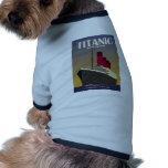 Titanic Ocean Liner Art Deco Print pet clothing