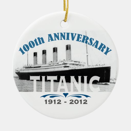 Titanic Sinking 100 Year Anniversary Christmas Tree Ornaments