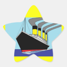 Titanic star sticker
