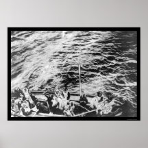 Titanic Survivors in Lifeboat 1912 Posters