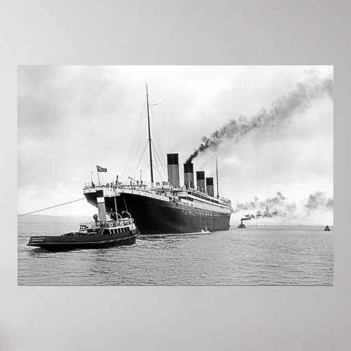 Titanic Tugs Out Poster
