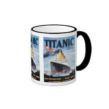 Titanic White Star Line Poster Coffee Mugs