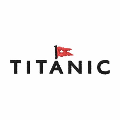 Titanic with White Star Flag Polo T-Shirt Titanic with White Star Flag Polo T-Shirt