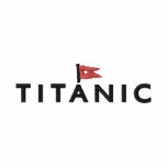 Titanic with White Star Flag Polo T-Shirt