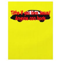 Tithe if you love Jesus! Anyone can honk Flyer
