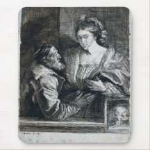 Titians Self Portrait With Young Woman Mousepads