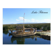 titicaca boat postcard