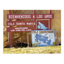 titicaca los uros post card