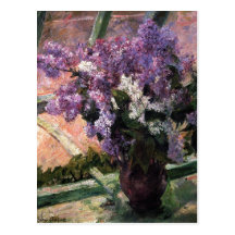 Title: Lilacs in a Window Date: 1880 Cassatt, Mary Post Cards