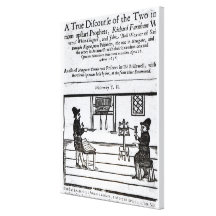 Title Page 'A True Discourse of the Two�' Gallery Wrap Canvas