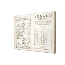 Title page for 'Annalia Dubrensia: Upon the Yeerel Gallery Wrap Canvas