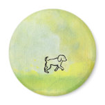 Titled:  Digger - fun dog art Magnet