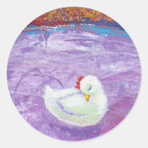 Titled:  Please Let Sleeping Chickens Lie Stickers
