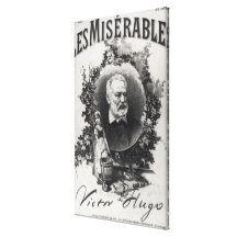 Titlepage first edition of 'Les Miserables' Canvas Prints