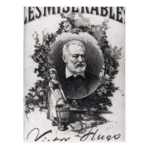 Titlepage first edition of 'Les Miserables' postcards