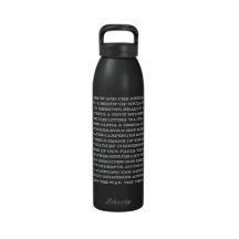 Titles of Jesus Reusable Water Bottle