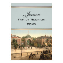 Tivoli Park Entrance Copenhagen Family Reunion Personalized Invitation
