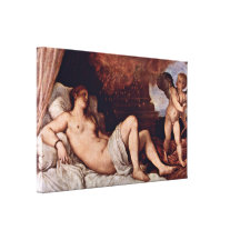 Tiziano Vecelli - Danae Stretched Canvas Prints